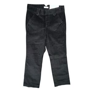 Dockers Pants 2S Black Corduroy Stretch Pockets Mid Rise Classic Minimalist NEW